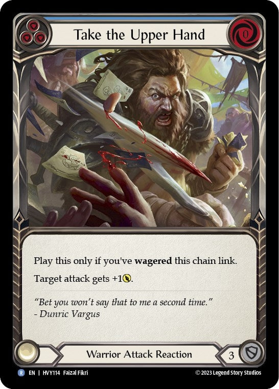 Image for Take the Upper Hand (Blue) (Heavy Hitters) (HVY114) - Flesh and Blood TCG