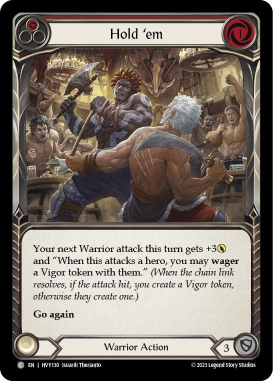 Image for Hold 'em (Red) (Heavy Hitters) (HVY130) - Flesh and Blood TCG