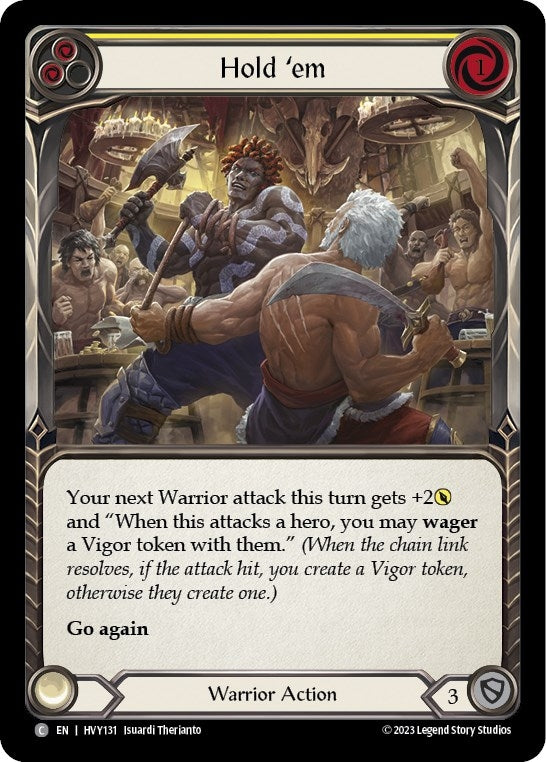 Image for Hold 'em (Yellow) (Heavy Hitters) (HVY131) - Flesh and Blood TCG