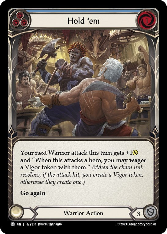 Image for Hold 'em (Blue) (Heavy Hitters) (HVY132) - Flesh and Blood TCG