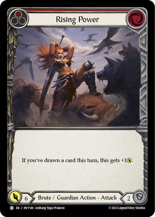 Image for Rising Power (Red) (Heavy Hitters) (HVY146) - Flesh and Blood TCG