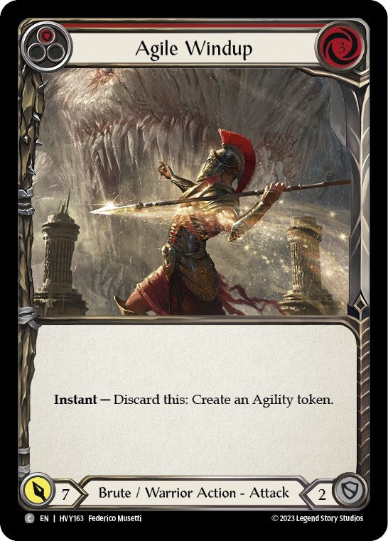 Image for Agile Windup (Red) (Heavy Hitters) (HVY163) - Flesh and Blood TCG