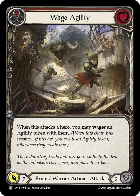 Image for Wage Agility (Red) (Heavy Hitters) (HVY169) - Flesh and Blood TCG