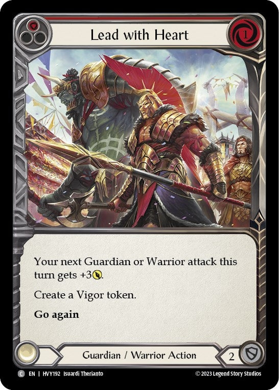 Image for Lead with Heart (Red) (Heavy Hitters) (HVY192) - Flesh and Blood TCG