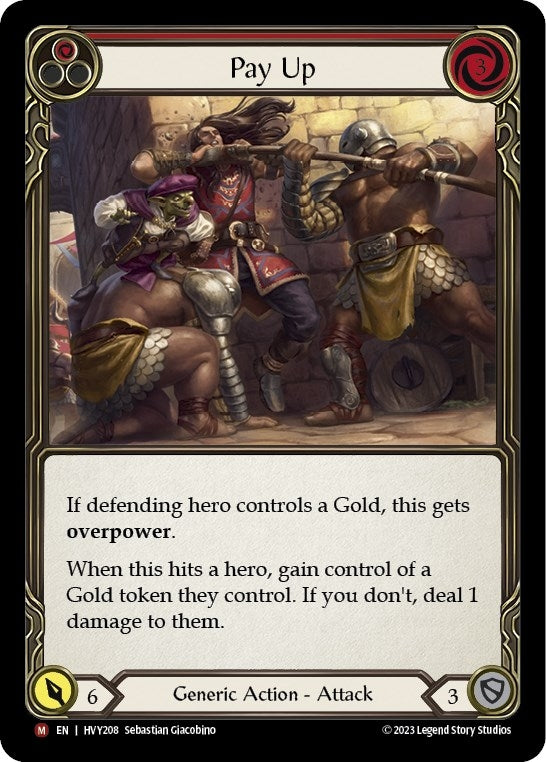 Image for Pay Up (Heavy Hitters) (HVY208) - Flesh and Blood TCG