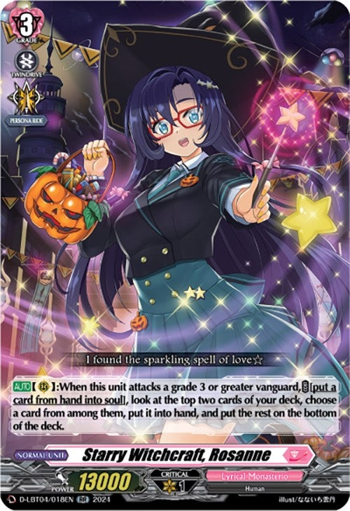 Image for Starry Witchcraft, Rosanne (D-LBT04: Lyrical Monasterio ~Trick or Trick!~) (D-LBT04/018EN) - Cardfight Vanguard