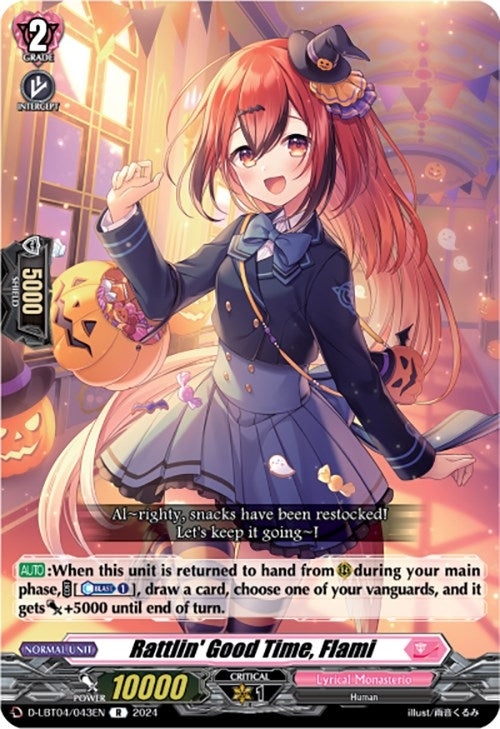 Image for Rattlin' Good Time, Flami (D-LBT04: Lyrical Monasterio ~Trick or Trick!~) (D-LBT04/043EN) - Cardfight Vanguard