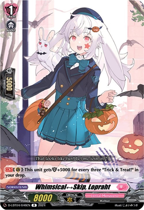 Image for Whimsical Skip, Lopraht (D-LBT04: Lyrical Monasterio ~Trick or Trick!~) (D-LBT04/046EN) - Cardfight Vanguard