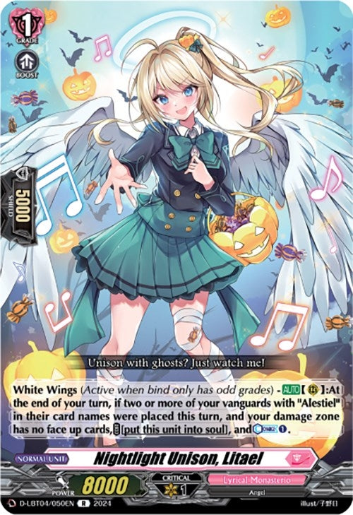 Image for Nightlight Unison, Litael (D-LBT04: Lyrical Monasterio ~Trick or Trick!~) (D-LBT04/050EN) - Cardfight Vanguard