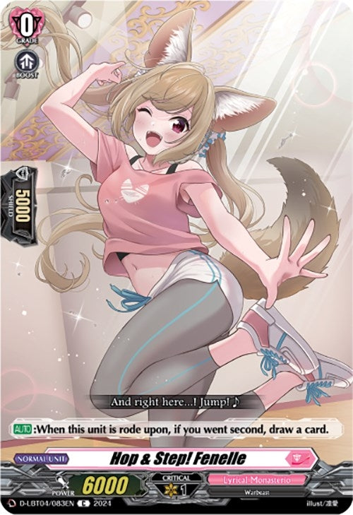 Image for Hop & Step! Fenelle (D-LBT04: Lyrical Monasterio ~Trick or Trick!~) (D-LBT04/083EN) - Cardfight Vanguard