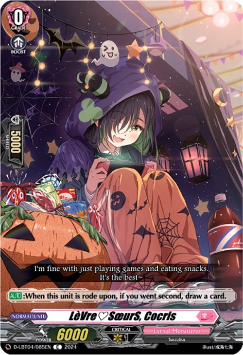 Image for LeVreSoeurS, Cocris (D-LBT04: Lyrical Monasterio ~Trick or Trick!~) (D-LBT04/085EN) - Cardfight Vanguard