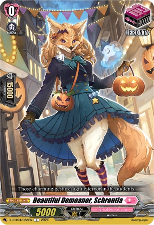 Image for Beautiful Demeanor, Schrentia (D-LBT04: Lyrical Monasterio ~Trick or Trick!~) (D-LBT04/088EN) - Cardfight Vanguard