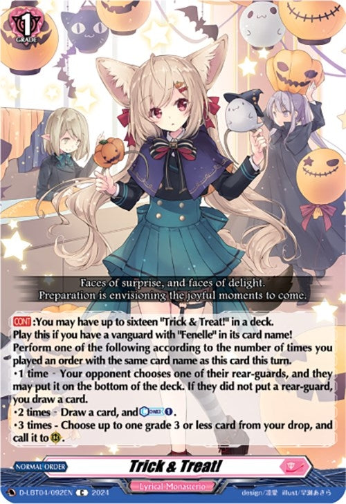 Image for Trick & Treat! (D-LBT04/092EN) (D-LBT04: Lyrical Monasterio ~Trick or Trick!~) (D-LBT04/092EN) - Cardfight Vanguard