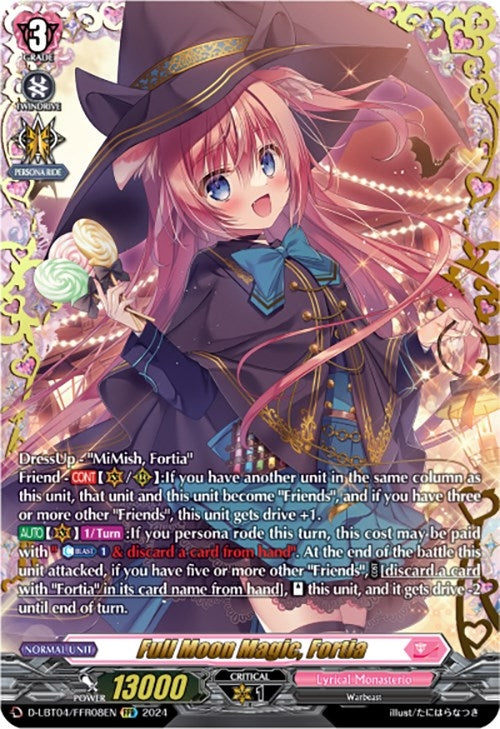 Image for Full Moon Magic, Fortia (FFR) (D-LBT04: Lyrical Monasterio ~Trick or Trick!~) (D-LBT04/FFR08EN) - Cardfight Vanguard