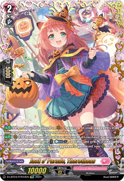 Image for Jack o' Parade, Theretheas (FFR) (D-LBT04: Lyrical Monasterio ~Trick or Trick!~) (D-LBT04/FFR10EN) - Cardfight Vanguard