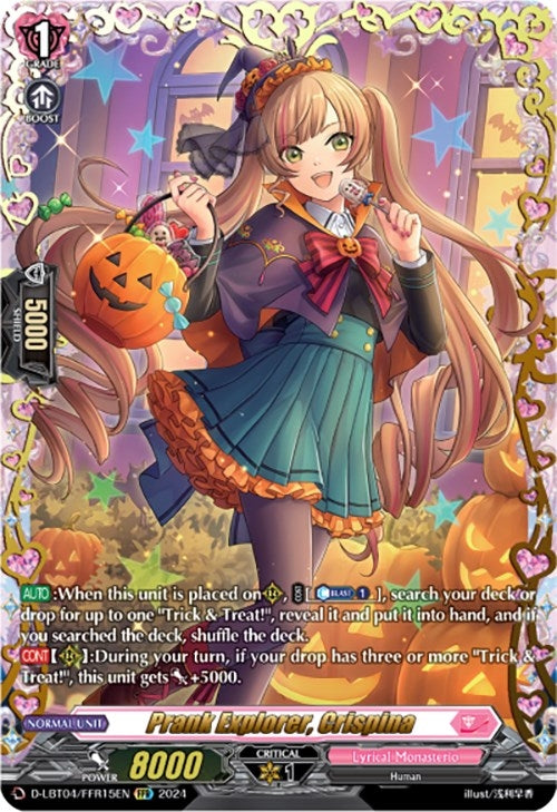 Image for Prank Explorer, Crispina (FFR) (D-LBT04: Lyrical Monasterio ~Trick or Trick!~) (D-LBT04/FFR15EN) - Cardfight Vanguard