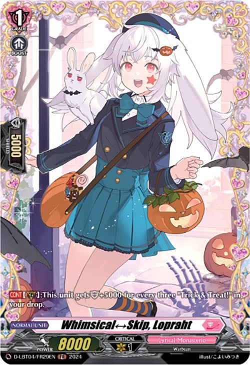 Image for Whimsical Skip, Lopraht (FR) (D-LBT04: Lyrical Monasterio ~Trick or Trick!~) (D-LBT04/FR29EN) - Cardfight Vanguard
