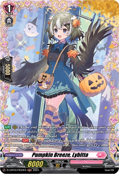 Image for Pumpkin Breeze, Lybitta (FR) (D-LBT04: Lyrical Monasterio ~Trick or Trick!~) (D-LBT04/FR34EN) - Cardfight Vanguard