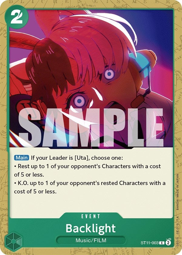Image for Backlight (Starter Deck 11: Uta) (ST11-003) - One Piece Card Game