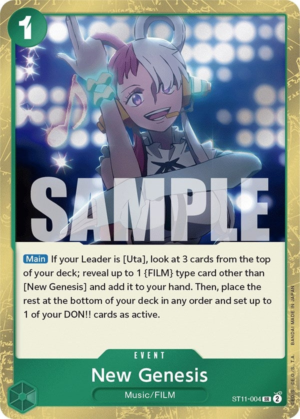 Image for New Genesis (Starter Deck 11: Uta) (ST11-004) - One Piece Card Game