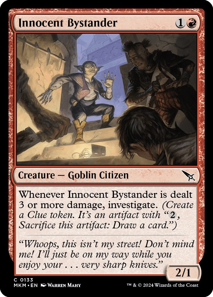 Image for Innocent Bystander (Murders at Karlov Manor) (133) - Magic: The Gathering