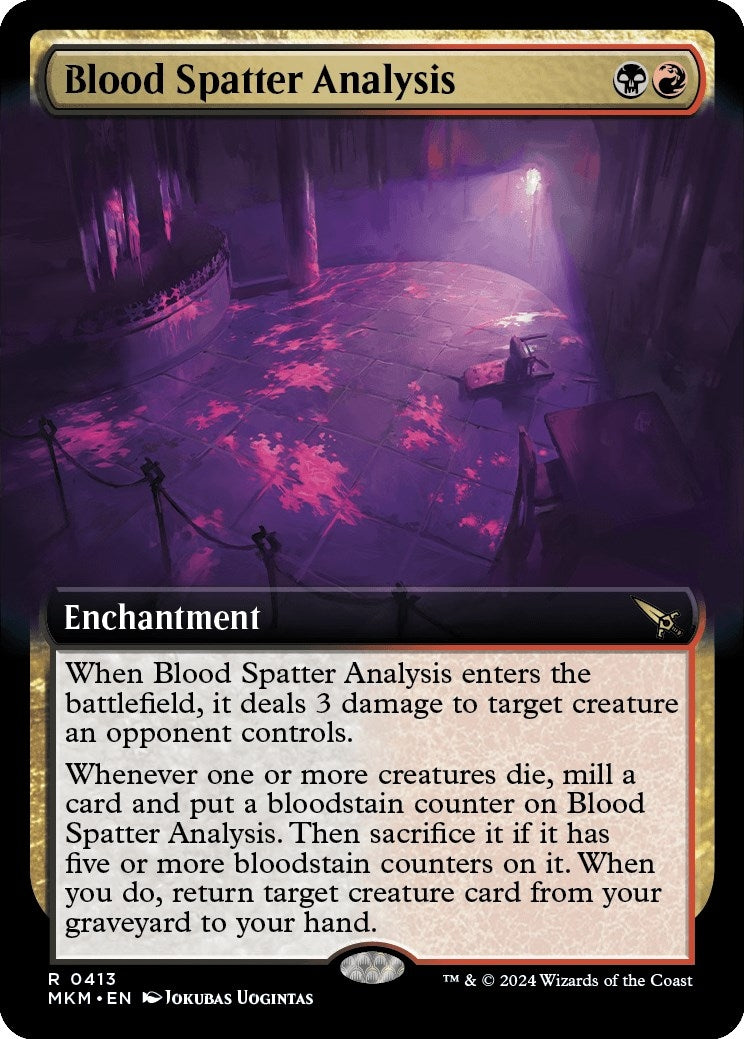 Image for Blood Spatter Analysis (Extended Art) (Murders at Karlov Manor) (413) - Magic: The Gathering