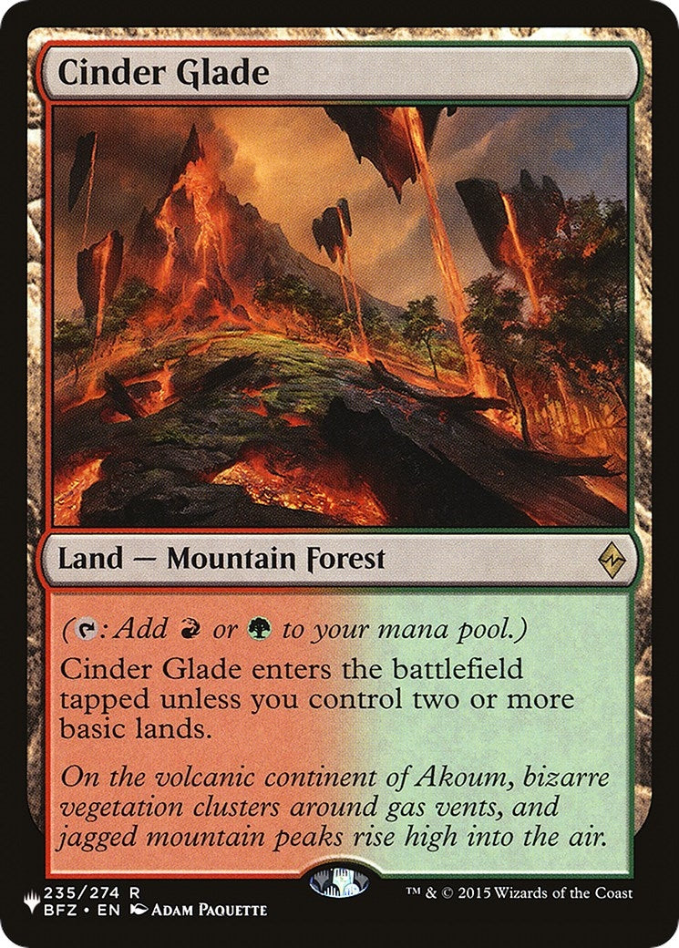 Image for Cinder Glade (The List Reprints) (235/274) - Magic: The Gathering