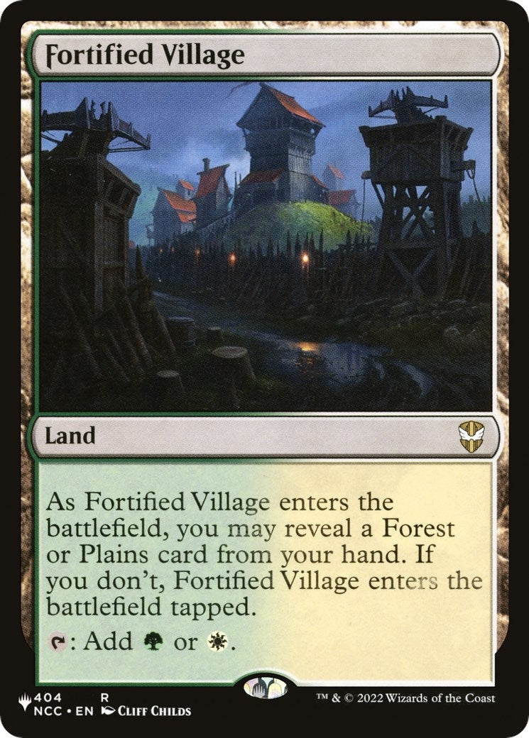 Image for Fortified Village (The List Reprints) (404/093) - Magic: The Gathering