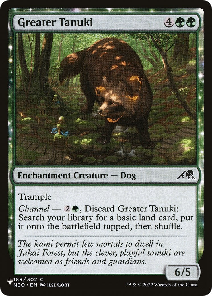 Image for Greater Tanuki (The List Reprints) (189/302) - Magic: The Gathering