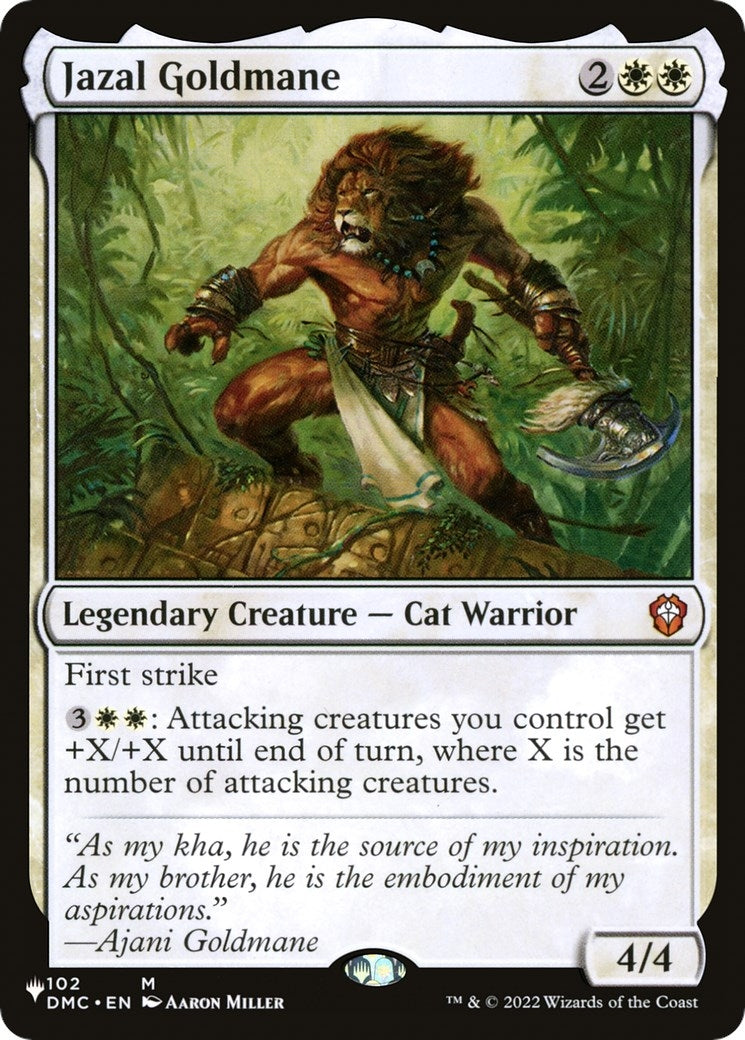 Image for Jazal Goldmane (The List Reprints) (102/048) - Magic: The Gathering