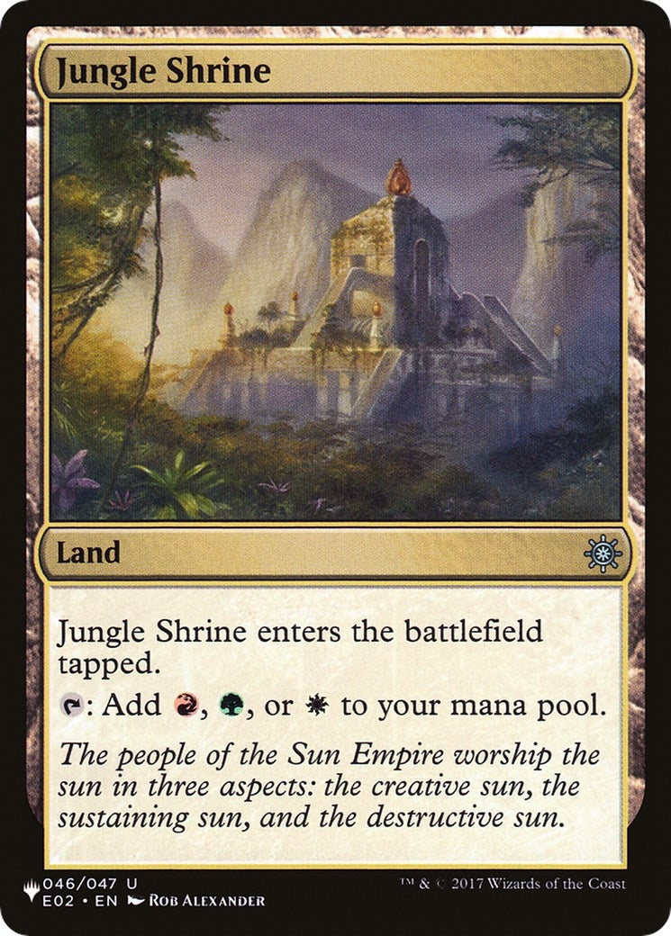 Image for Jungle Shrine (E02) (The List Reprints) (046/047) - Magic: The Gathering