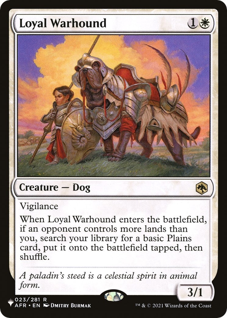 Image for Loyal Warhound (The List Reprints) (023/281) - Magic: The Gathering