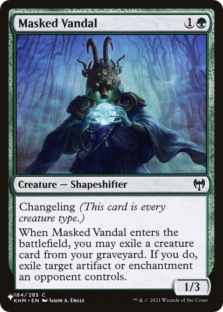Image for Masked Vandal (The List Reprints) (184/285) - Magic: The Gathering