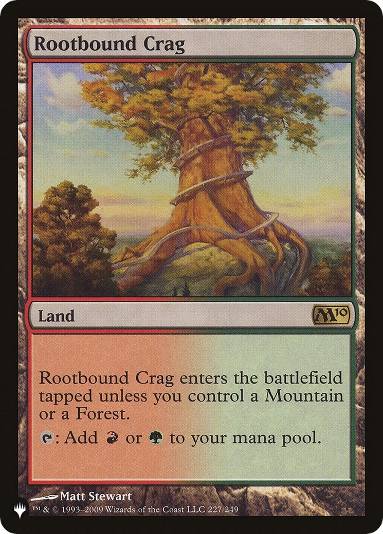 Image for Rootbound Crag (The List Reprints) (227/249) - Magic: The Gathering