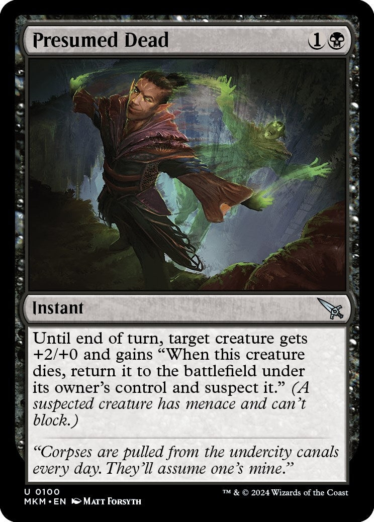 Image for Presumed Dead (Murders at Karlov Manor) (100) - Magic: The Gathering