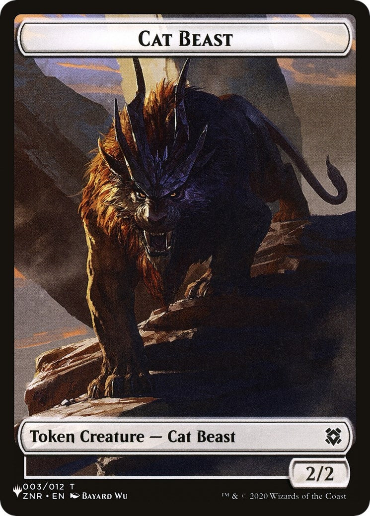 Image for Cat Beast // Rat Double-Sided Token (The List Reprints) (3 // 3) - Magic: The Gathering