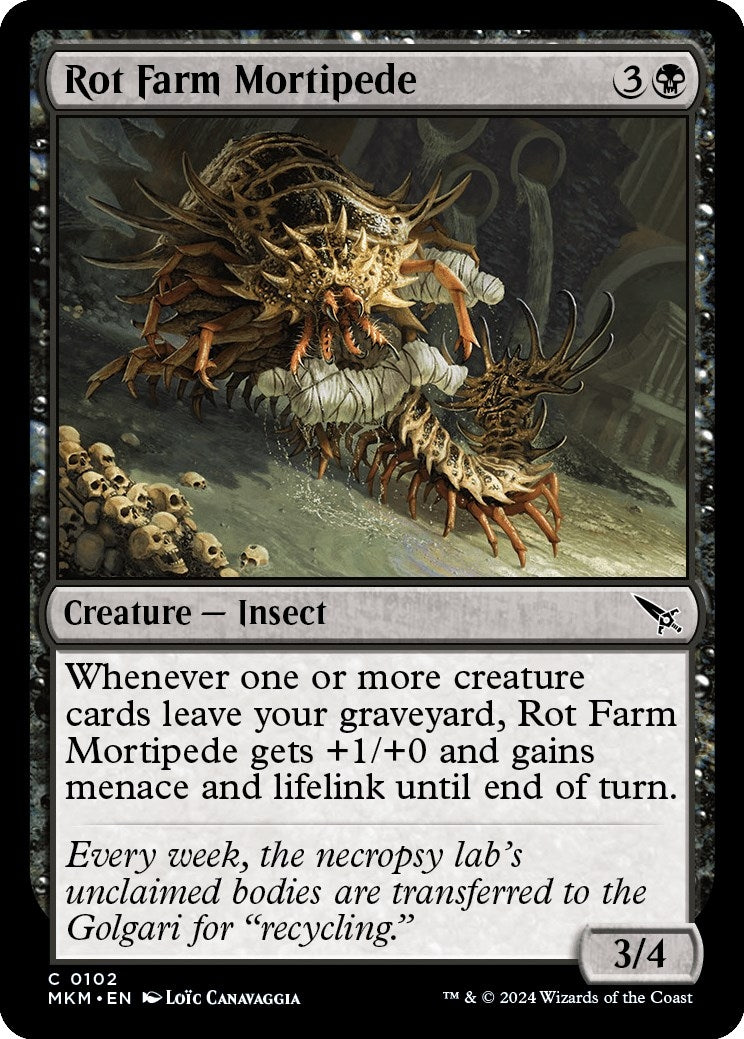 Image for Rot Farm Mortipede (Murders at Karlov Manor) (102) - Magic: The Gathering