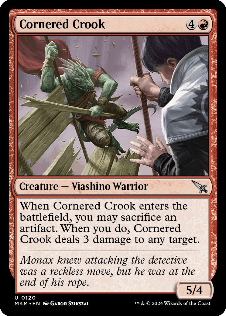 Image for Cornered Crook (Murders at Karlov Manor) (120) - Magic: The Gathering