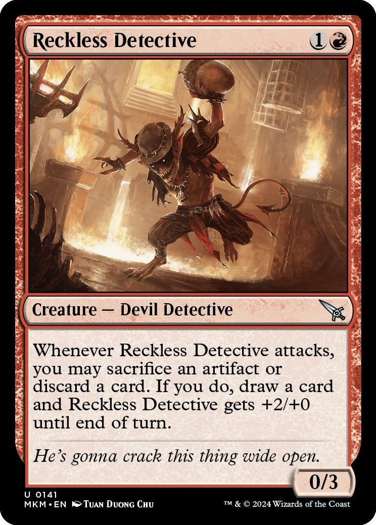Image for Reckless Detective (Murders at Karlov Manor) (141) - Magic: The Gathering