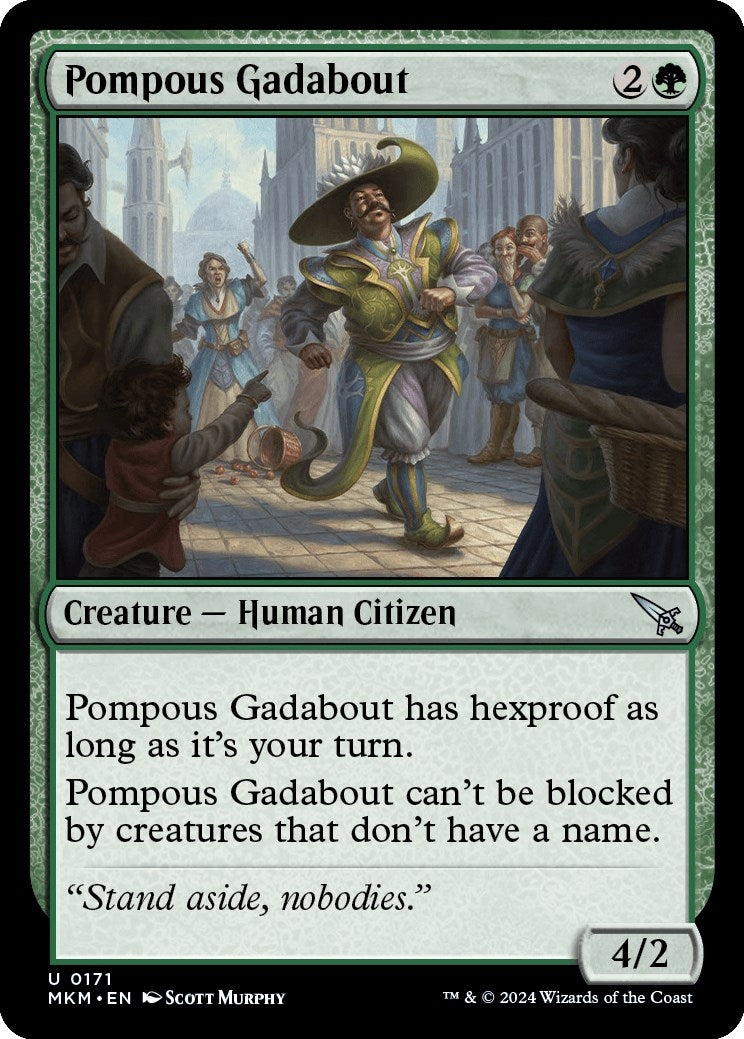 Image for Pompous Gadabout (Murders at Karlov Manor) (171) - Magic: The Gathering