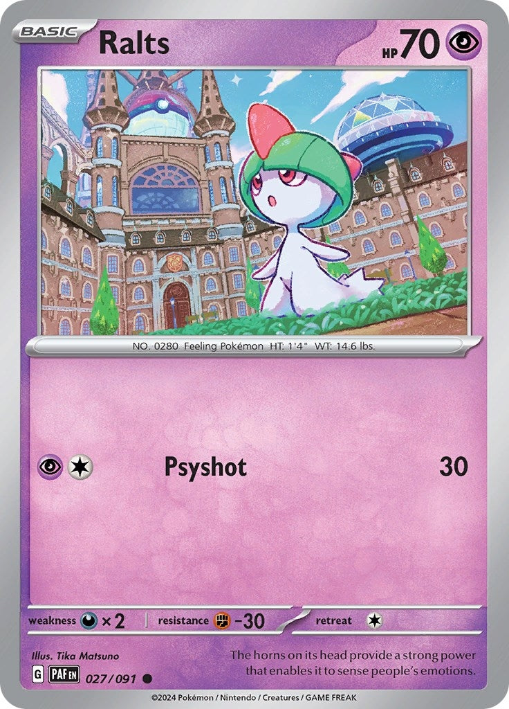 Image for Ralts (SV: Paldean Fates) (027/091) - Pokemon