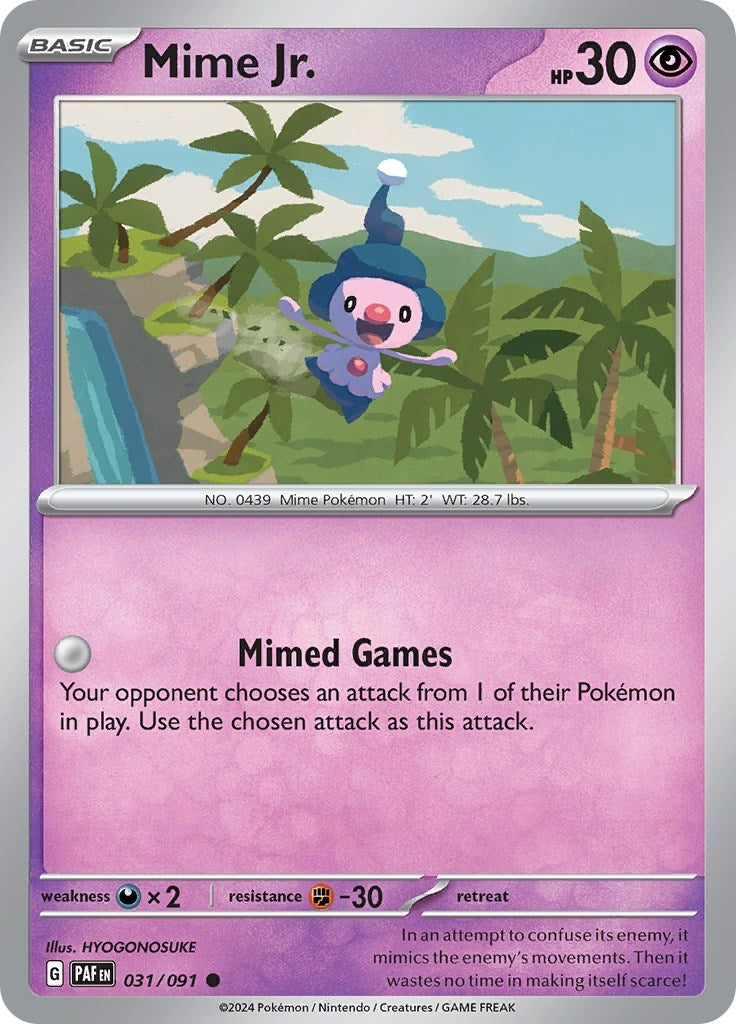 Image for Mime Jr. (SV: Paldean Fates) (031/091) - Pokemon