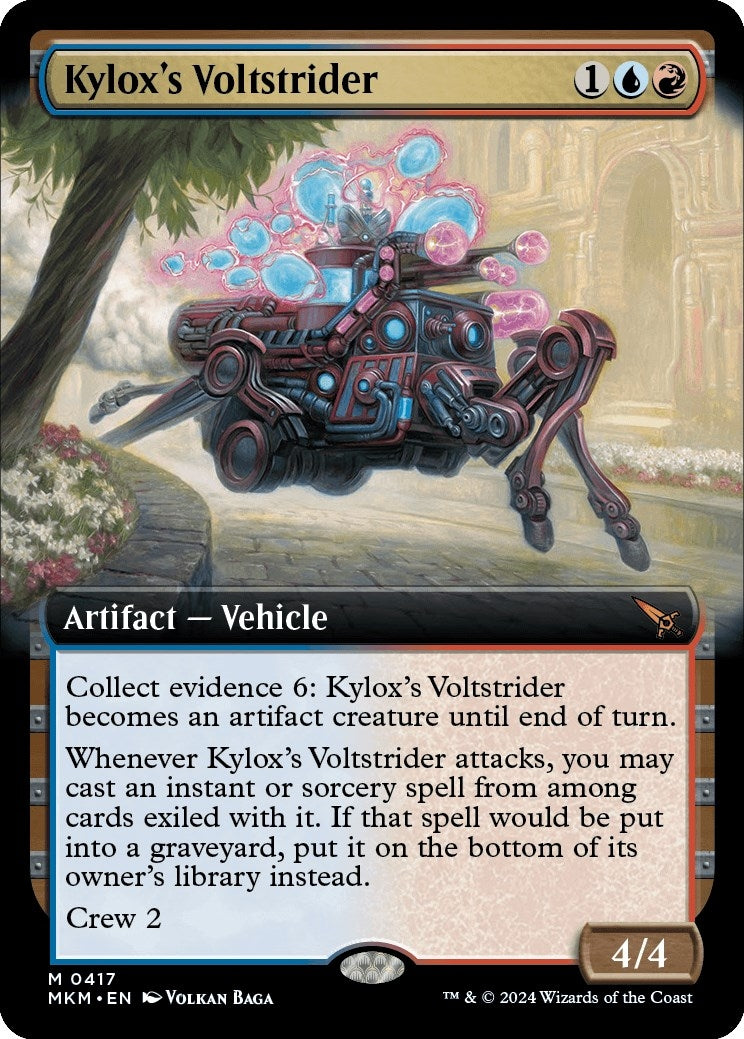 Image for Kylox's Voltstrider (Extended Art) (Murders at Karlov Manor) (417) - Magic: The Gathering
