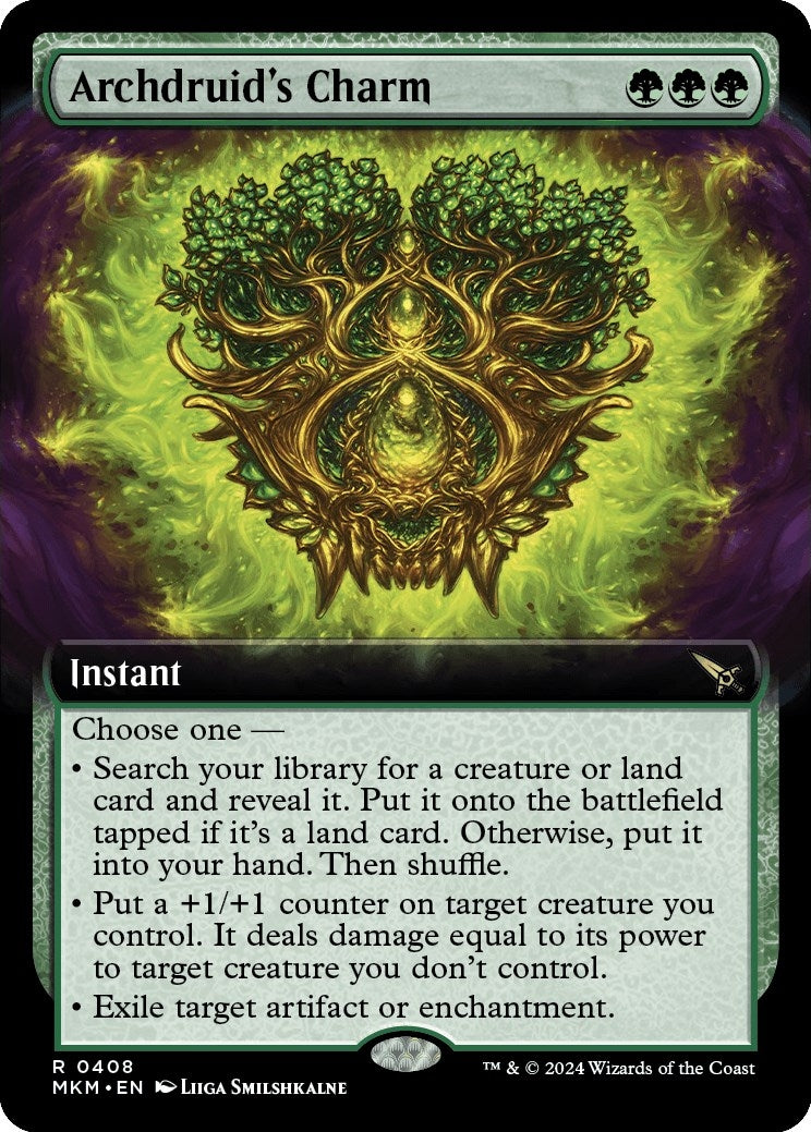 Image for Archdruid's Charm (Extended Art) (Murders at Karlov Manor) (408) - Magic: The Gathering