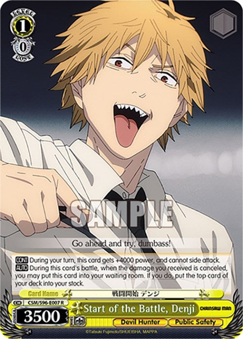 Image for Start of the Battle, Denji (Chainsaw Man) (CSM/S96-E007 R) - Weiss Schwarz