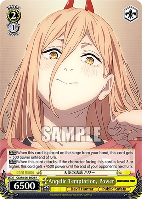 Image for Angelic Temptation, Power (Chainsaw Man) (CSM/S96-E008 R) - Weiss Schwarz