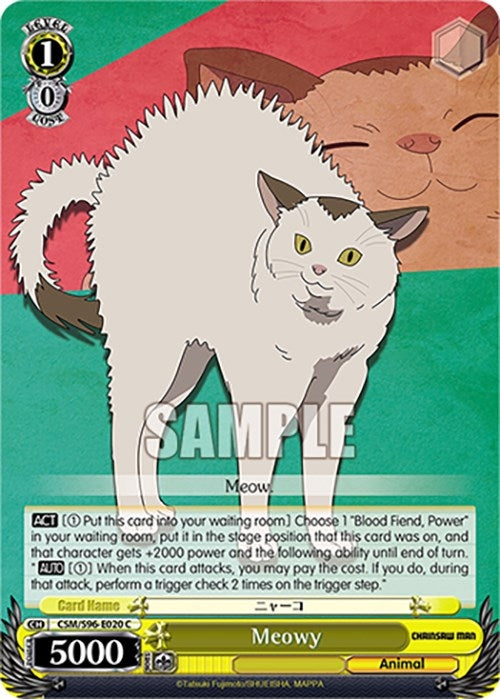 Image for Meowy (Chainsaw Man) (CSM/S96-E020 C) - Weiss Schwarz
