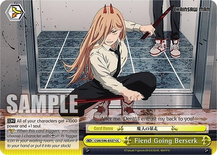 Image for Fiend Going Berserk (Chainsaw Man) (CSM/S96-E027 CC) - Weiss Schwarz