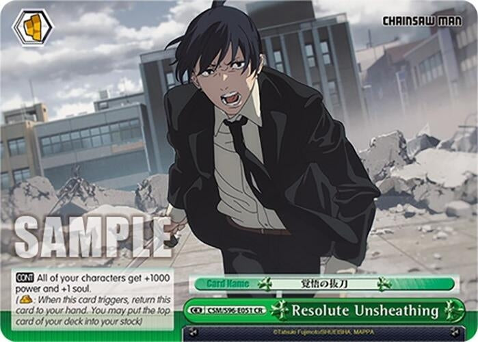 Image for Resolute Unsheathing (Chainsaw Man) (CSM/S96-E051 CR) - Weiss Schwarz