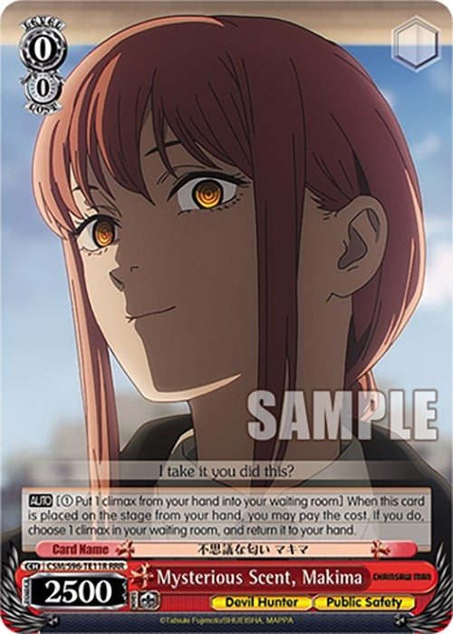 Image for Mysterious Scent, Makima (RRR) (Chainsaw Man) (CSM/S96-TE11R RRR) - Weiss Schwarz